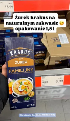 Zupa żurek familijny promocja w Aldi