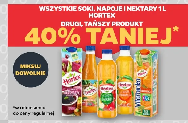 Napój Hortex promocja w Netto