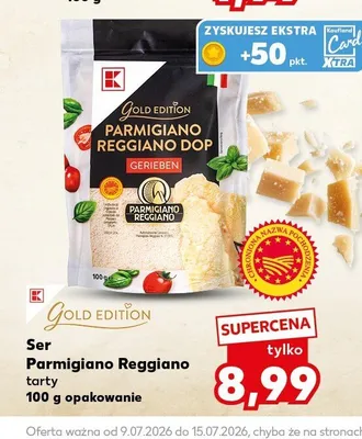 Ser Parmigiano Reggiano tarty Gold Edition promocja w Kaufland