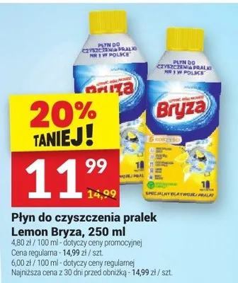 Płyn do czyszczenia pralek Lemon Bryza promocja w Twój Market