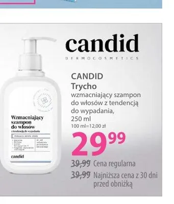 Szampon wzmacniający do włosów Candid Trycho promocja w Hebe