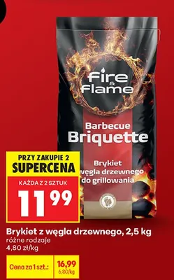 Brykiet węgla drzewnego do grillowania promocja w Biedronka