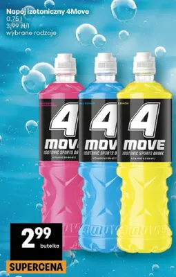 Napój izotoniczny 4Move raspberry promocja w Delikatesy Centrum