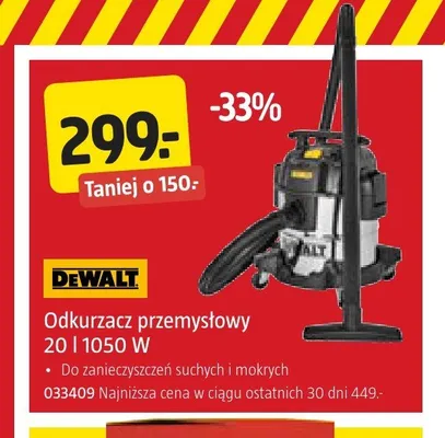Odkurzacz przemysłowy DeWalt promocja w Jula