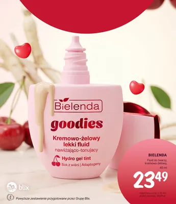 Fluid do twarzy kremowo-żelowy Bielenda Goodies Hydro Gel Tint promocja w Rossmann