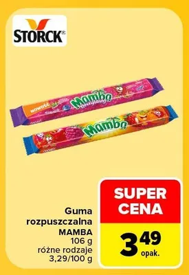 Guma rozpuszczalna Mambo promocja w Carrefour