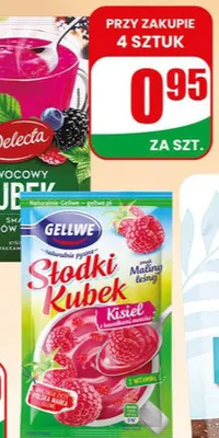 Kisiel Słodki Kubek Gellwe promocja w Dino