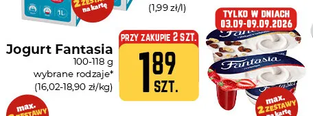 Jogurt Fantasia promocja w Społem Częstochowa