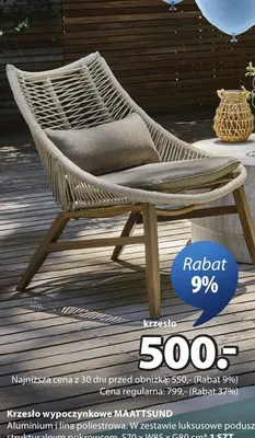 Krzesło wypoczynkowe MAATTSUND promocja w Jysk