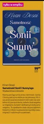 Książka Samotność Sonii i Sunny'ego Kiran Desai promocja w Empik