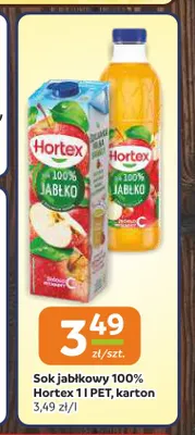 Sok jabłkowy Hortex 100% promocja w Gama