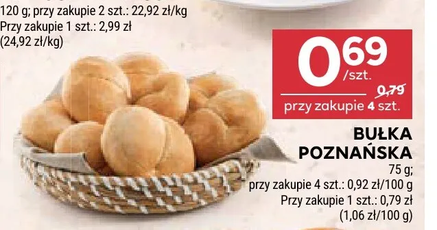 Bułka poznańska promocja w Stokrotka