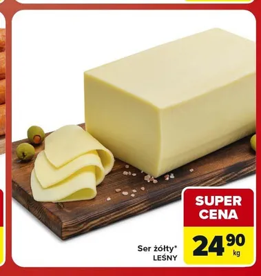 Ser żółty Leśny promocja w Carrefour Market