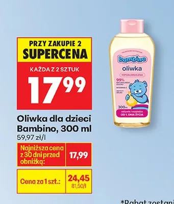Oliwka dla dzieci promocja w Biedronka