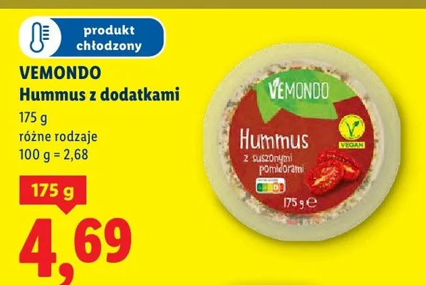 Hummus z dodatkami promocja w Lidl
