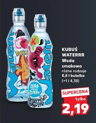 Woda smakowa Kubuś Waterrr promocja w Kaufland