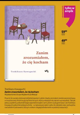 Książka Zanim zrozumiałem, że cię kocham Toshikazu Kawaguchi oprawa twarda promocja w Empik