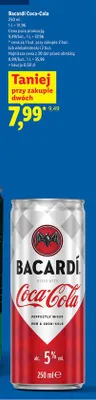 Drink Bacardi Coca-Cola promocja w Lidl
