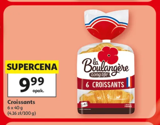Croissants La Boulangère 6-pak promocja w Auchan