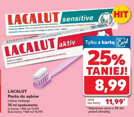 Pasta do zębów różne rodzaje promocja w Kaufland