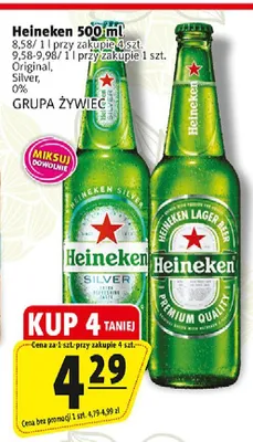 Piwo Heineken Silver promocja w Prim Market