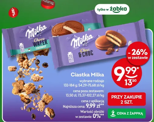 Ciastka Milka Choc & Choc promocja w Żabka
