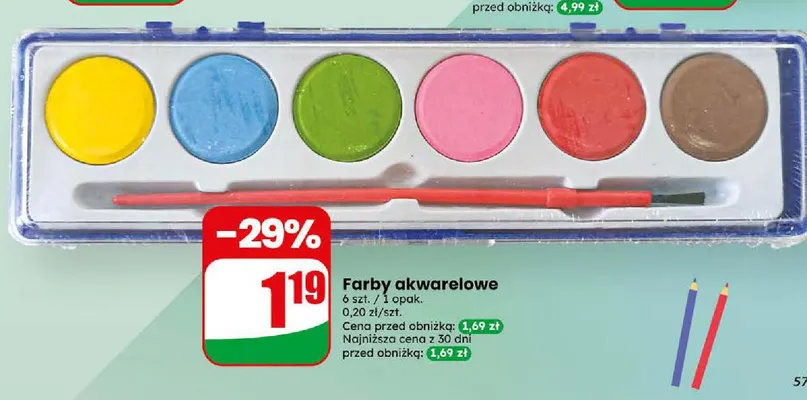 Farby akwarelowe promocja w Dino