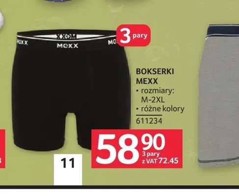 Bokserki Mexx 3-pak promocja w Selgros