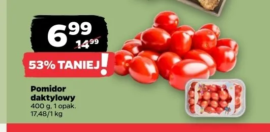 Pomidor daktylowy promocja w Netto