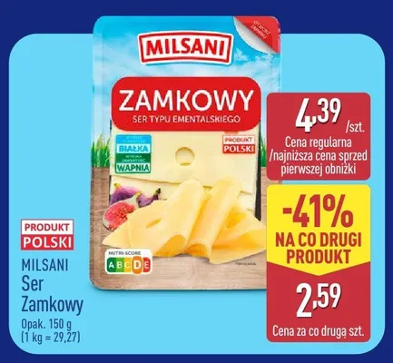 Ser Zamkowy Milsani promocja w Aldi