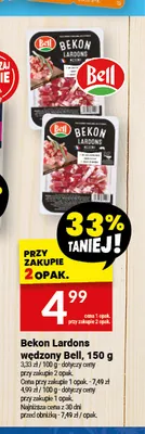 Bekon Lardons wędzony Bell promocja w Twój Market