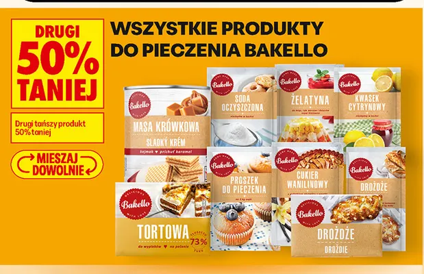Produkty do pieczenia Bakello promocja w Biedronka