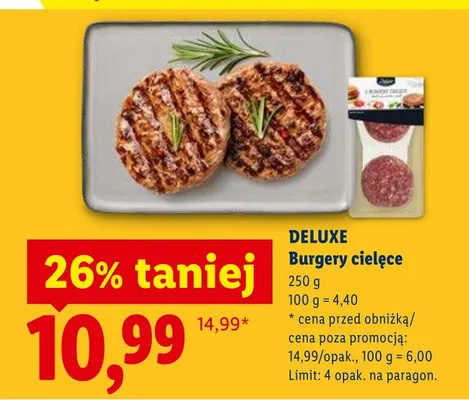 Burgery cielęce promocja w Lidl