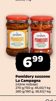 Pomidory suszone w oleju La Campagna promocja w Netto