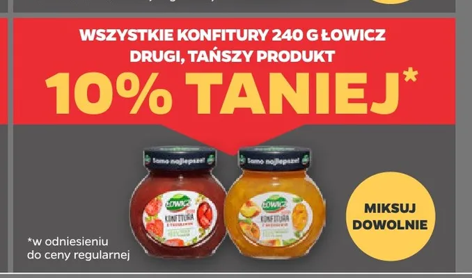 Konfitura truskawkowa Łowicz promocja w Netto