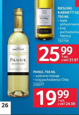 Wino czerwone Panul promocja w Selgros