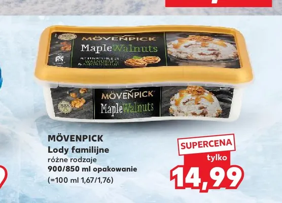 Lody familijne Mövenpick Maple Walnuts promocja w Kaufland