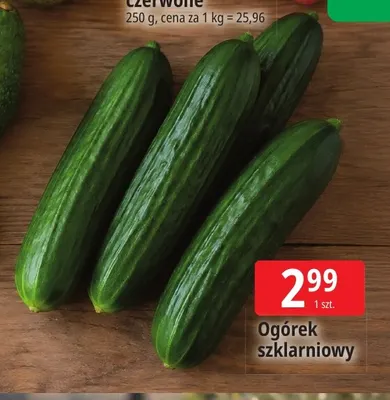 Ogórek szklarniowy promocja w Leclerc