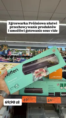 Zgrzewarka próżniowa Hoffen 130W promocja w Biedronka