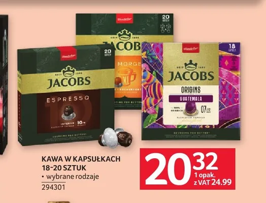 Kawa w kapsułkach Jacobs promocja w Selgros
