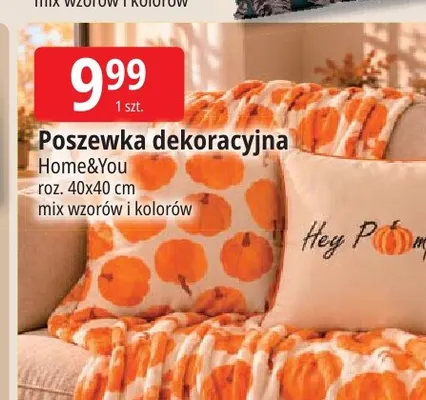 Poszewka dekoracyjna Home & You 40x40 cm promocja w Leclerc