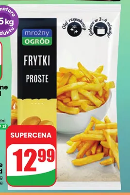 Frytki proste Mroźny Ogród promocja w Dino