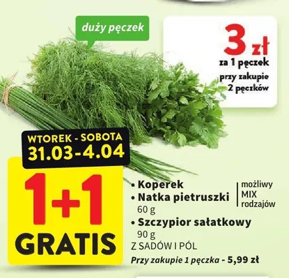 Natka pietruszki Z Sadów i Pól promocja w Intermarche