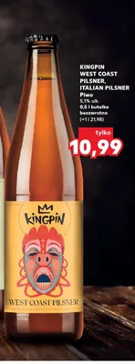 Piwo Kingpin West Coast Pilsner promocja w Kaufland