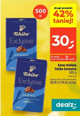 Kawa mielona Exclusive promocja w Dealz
