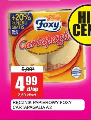 Ręcznik papierowy Foxy Cartapagalia promocja w Bingo