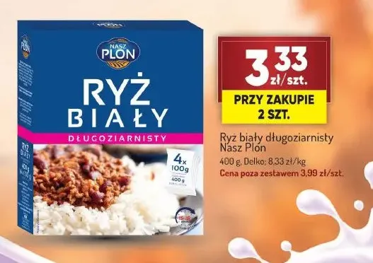 Ryż biały długoziarnisty Nasz Plon promocja w Avita