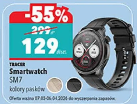Smartwatch SM7  promocja w Biedronka