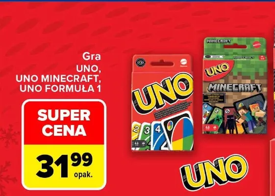 Gra Uno Mattel promocja w Carrefour