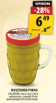 Musztarda piwna promocja w Arhelan